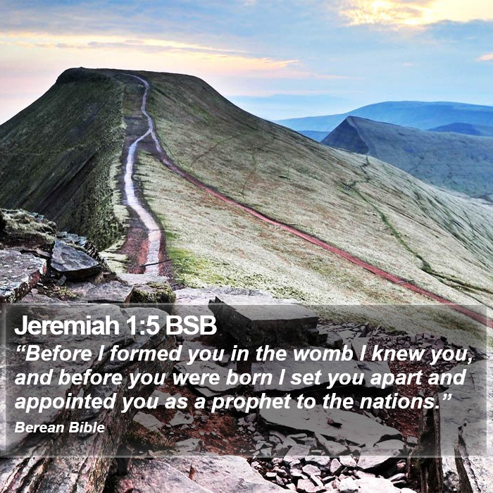 Jeremiah 1:5 BSB Bible Study