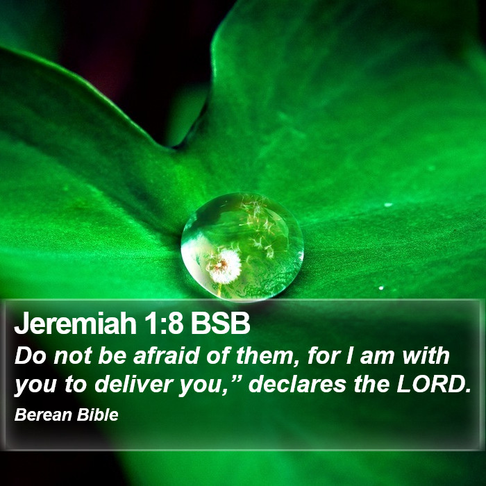 Jeremiah 1:8 BSB Bible Study