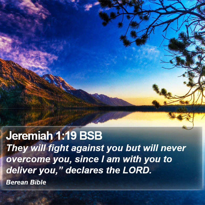 Jeremiah 1:19 BSB Bible Study