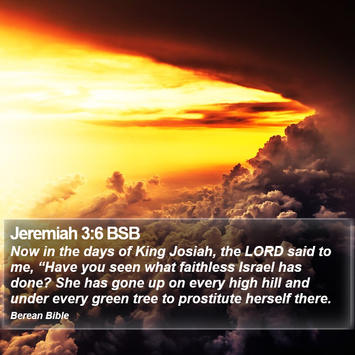 Jeremiah 3:6 BSB Bible Study