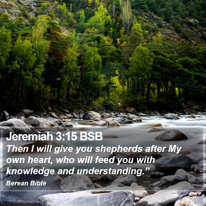 Jeremiah 3:15 BSB Bible Study