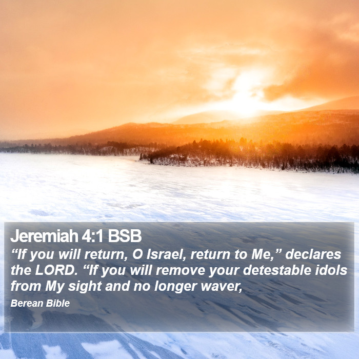 Jeremiah 4:1 BSB Bible Study