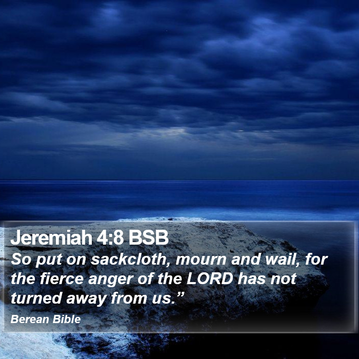 Jeremiah 4:8 BSB Bible Study