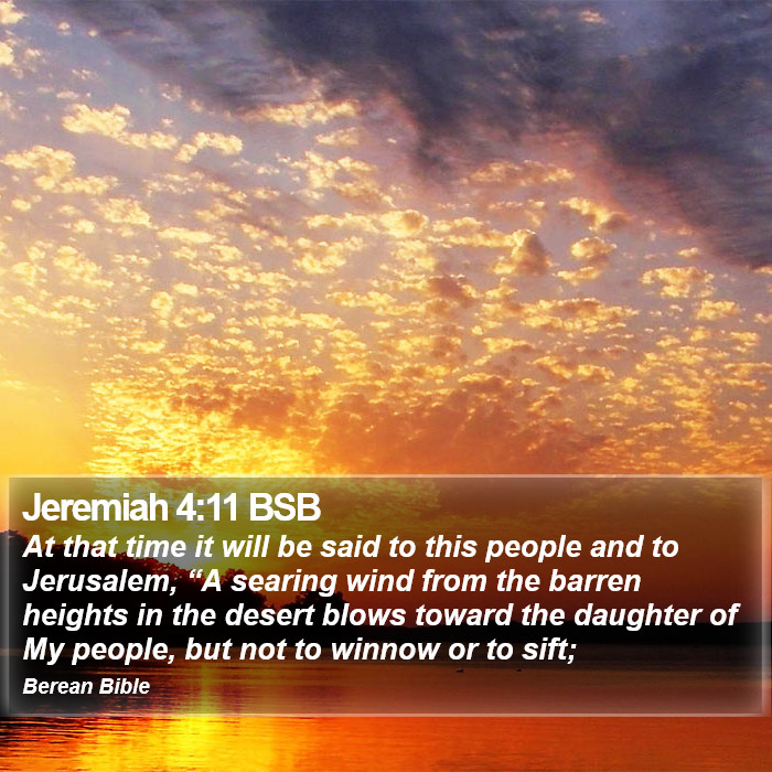 Jeremiah 4:11 BSB Bible Study