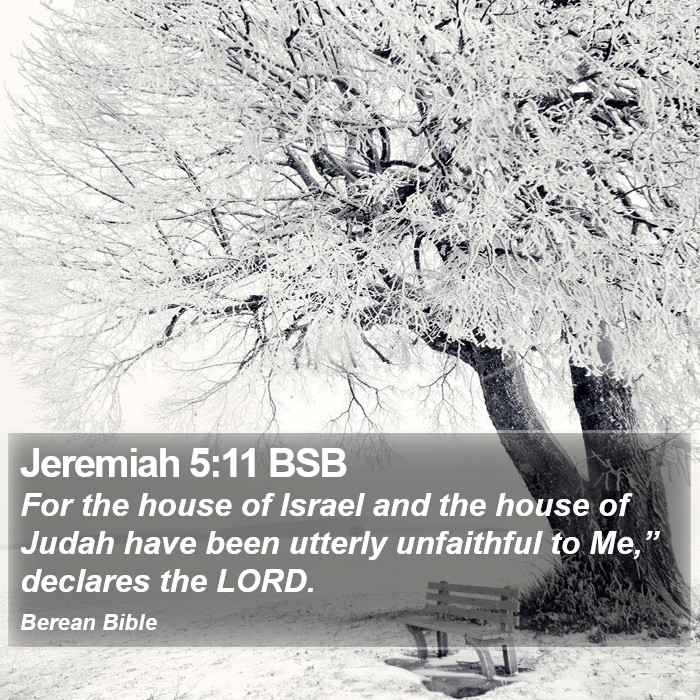 Jeremiah 5:11 BSB Bible Study