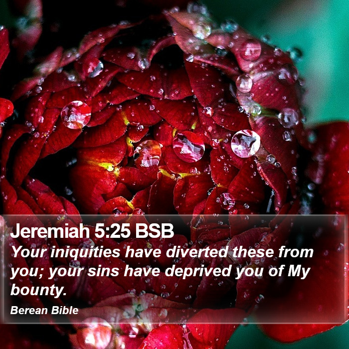 Jeremiah 5:25 BSB Bible Study