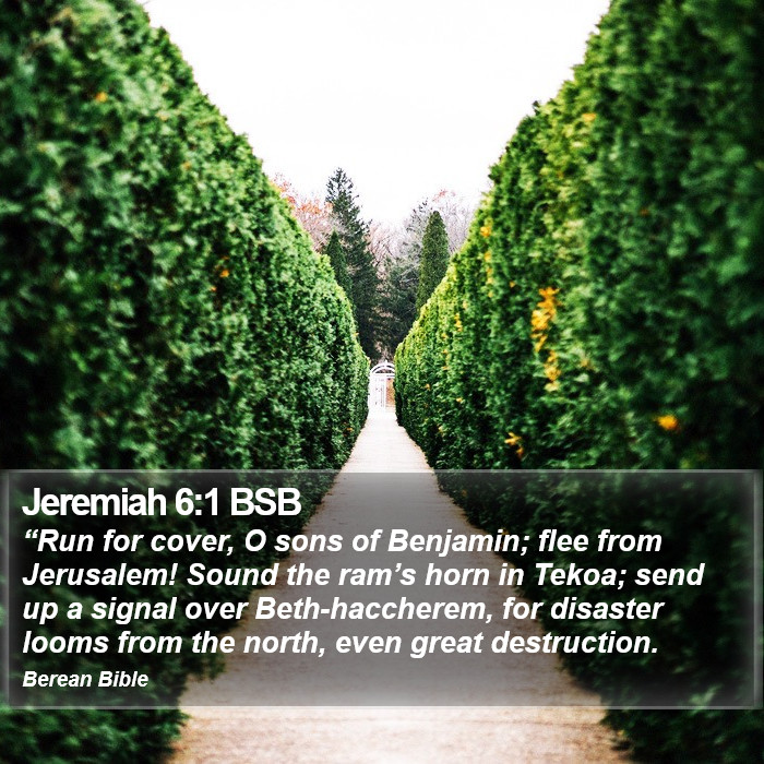 Jeremiah 6:1 BSB Bible Study