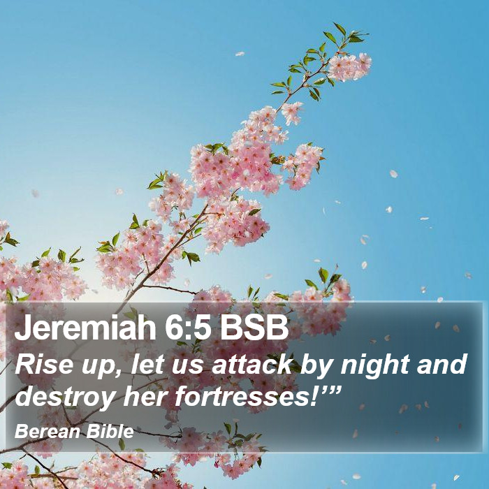 Jeremiah 6:5 BSB Bible Study