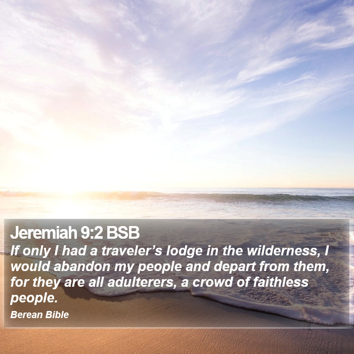 Jeremiah 9:2 BSB Bible Study