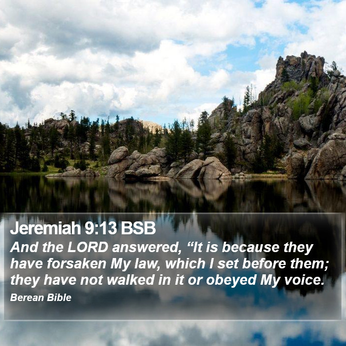 Jeremiah 9:13 BSB Bible Study