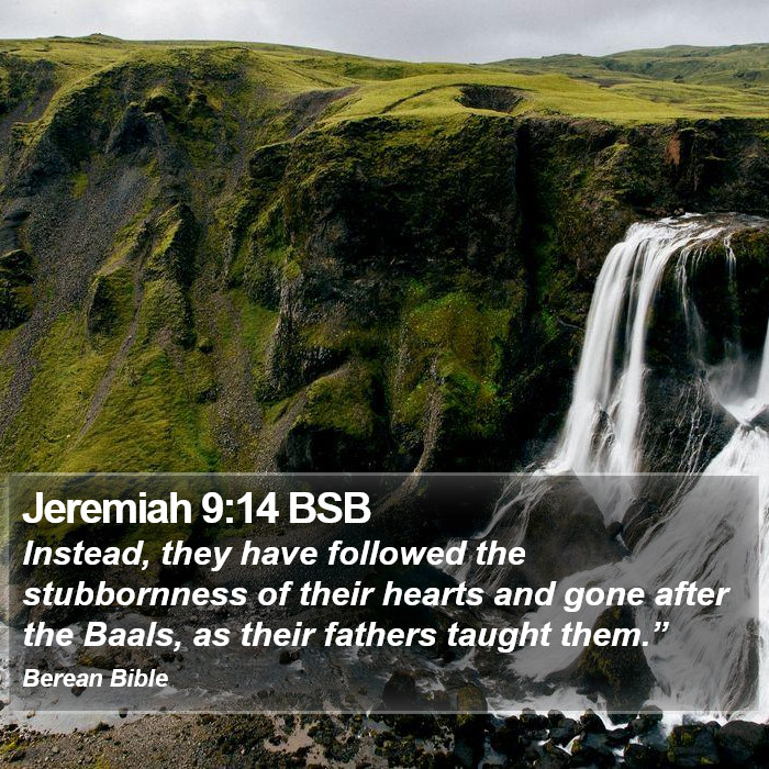 Jeremiah 9:14 BSB Bible Study