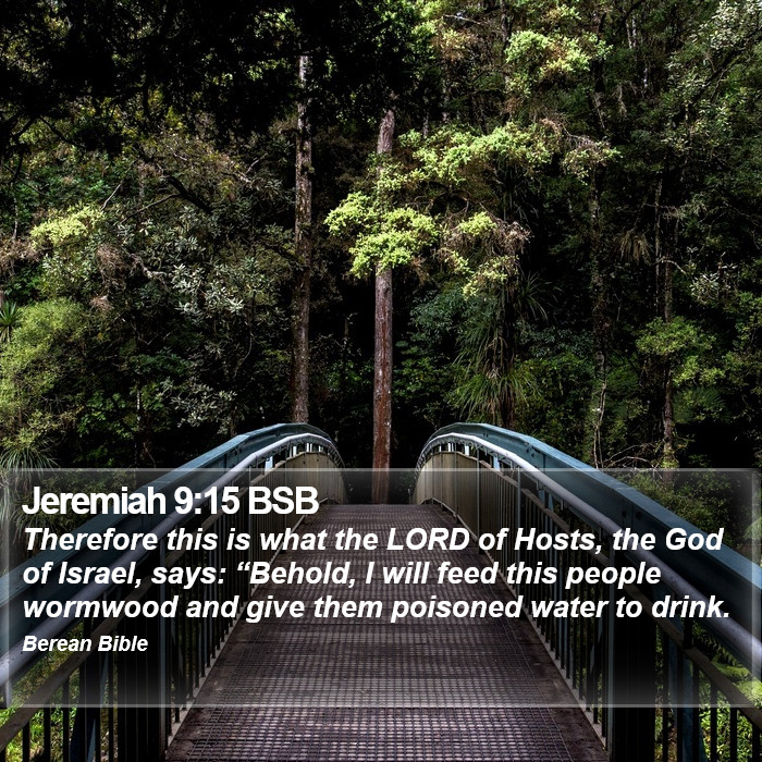 Jeremiah 9:15 BSB Bible Study