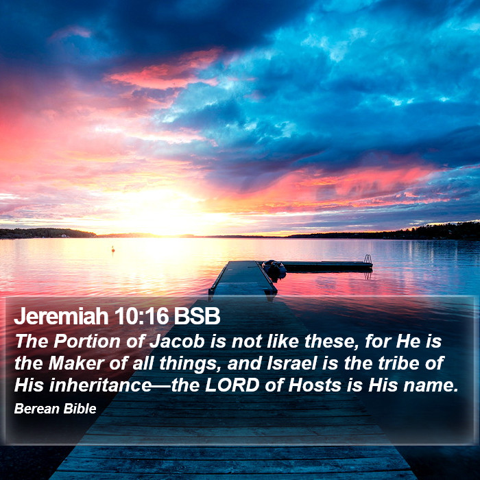 Jeremiah 10:16 BSB Bible Study