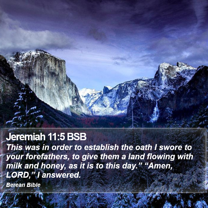 Jeremiah 11:5 BSB Bible Study