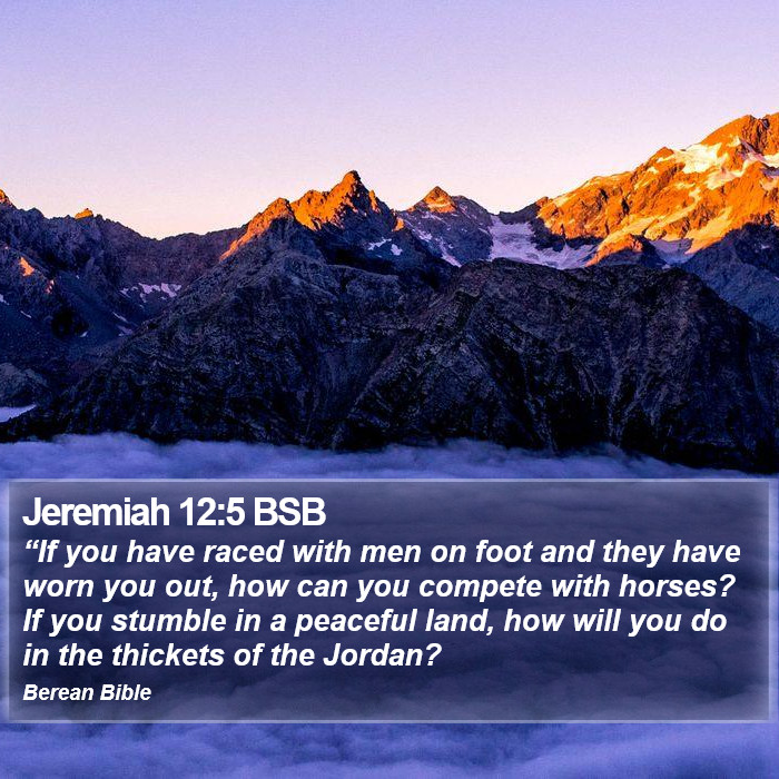 Jeremiah 12:5 BSB Bible Study