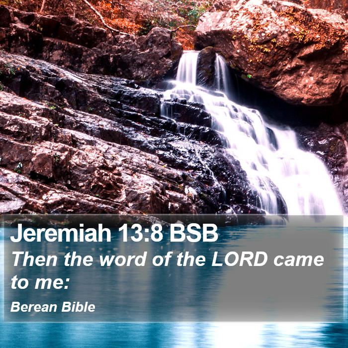 Jeremiah 13:8 BSB Bible Study