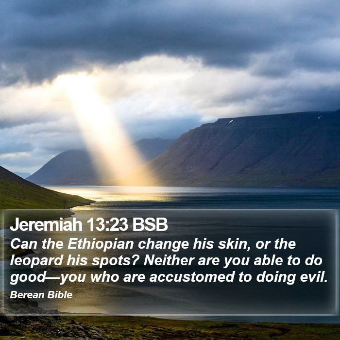 Jeremiah 13:23 BSB Bible Study