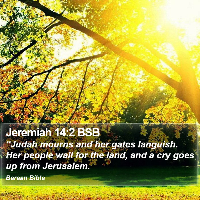 Jeremiah 14:2 BSB Bible Study