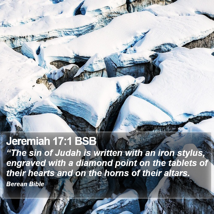 Jeremiah 17:1 BSB Bible Study