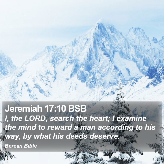 Jeremiah 17:10 BSB Bible Study