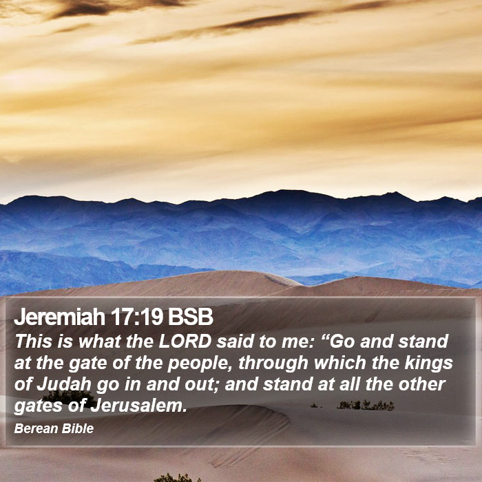 Jeremiah 17:19 BSB Bible Study