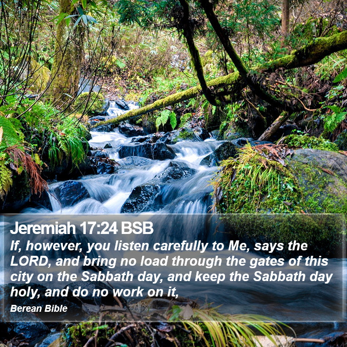 Jeremiah 17:24 BSB Bible Study