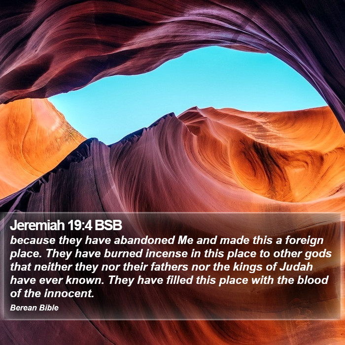 Jeremiah 19:4 BSB Bible Study