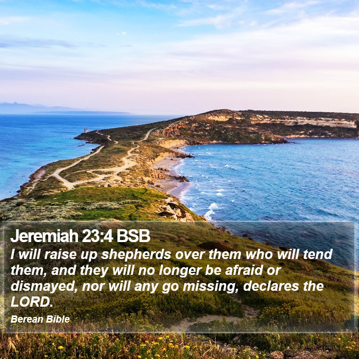 Jeremiah 23:4 BSB Bible Study