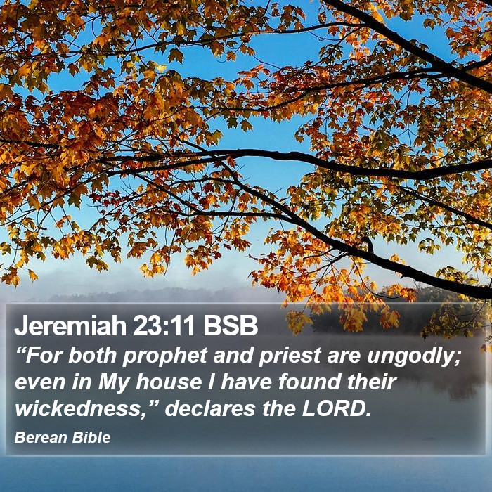 Jeremiah 23:11 BSB Bible Study