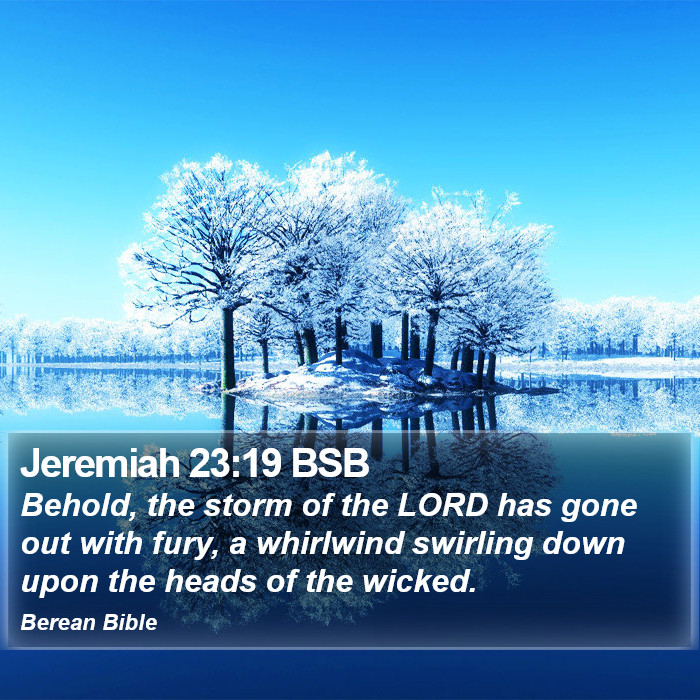 Jeremiah 23:19 BSB Bible Study