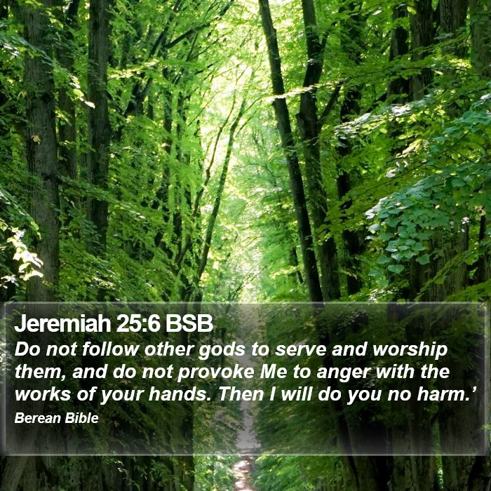 Jeremiah 25:6 BSB Bible Study