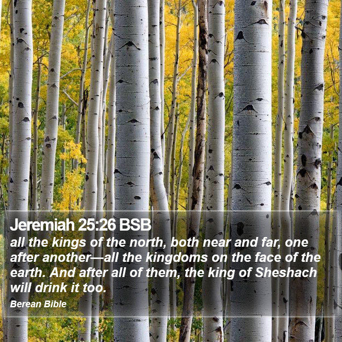 Jeremiah 25:26 BSB Bible Study