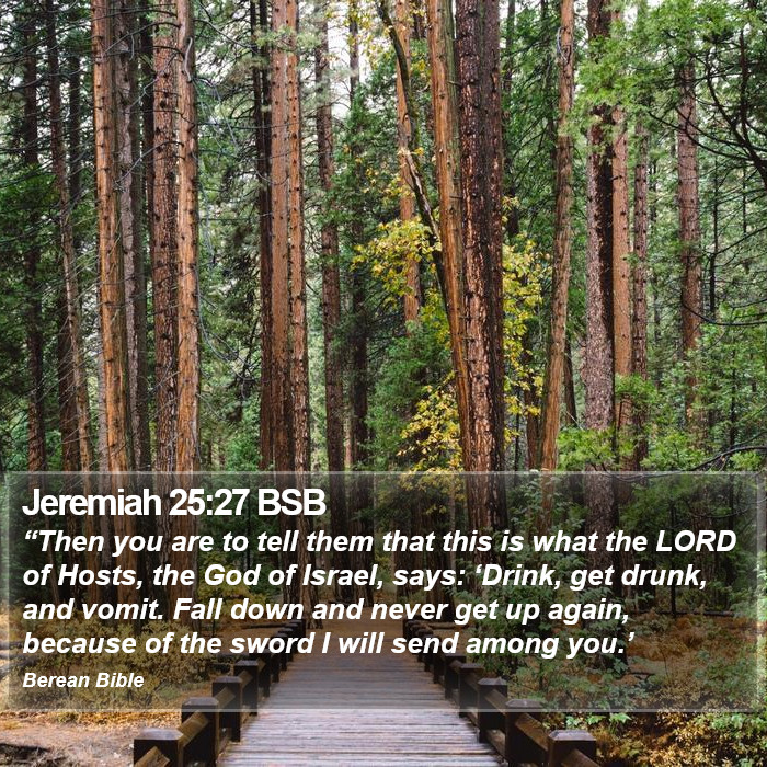 Jeremiah 25:27 BSB Bible Study