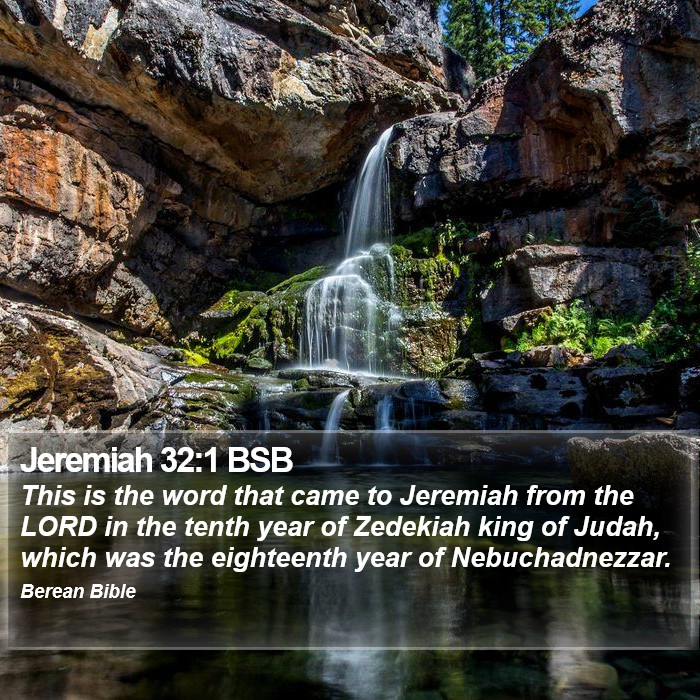 Jeremiah 32:1 BSB Bible Study