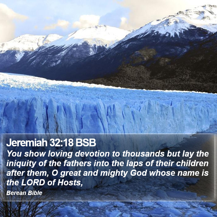 Jeremiah 32:18 BSB Bible Study