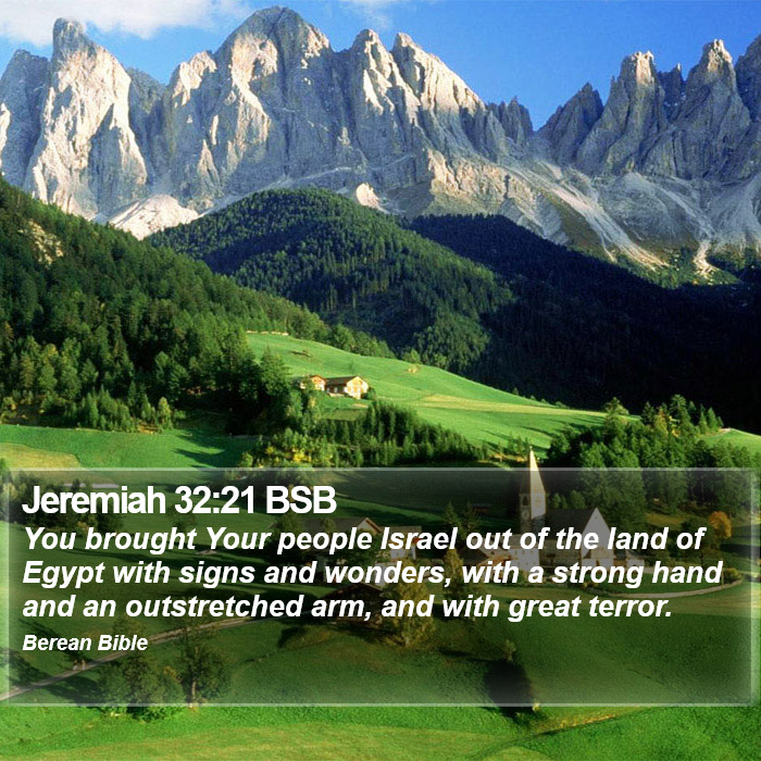 Jeremiah 32:21 BSB Bible Study