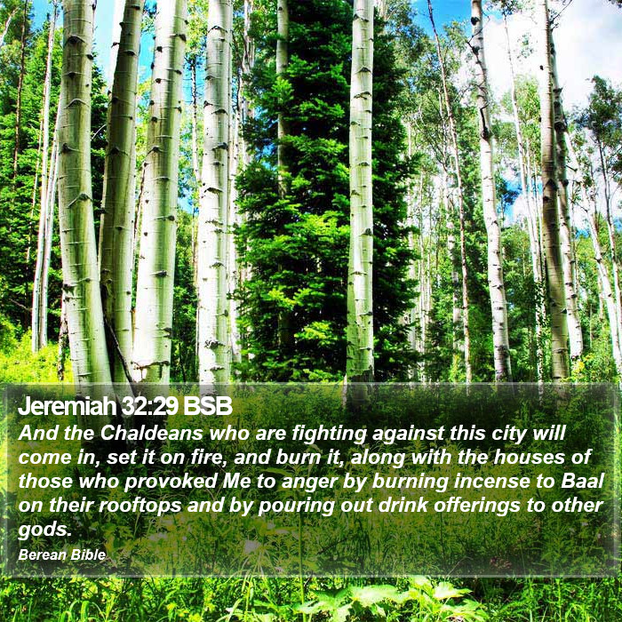 Jeremiah 32:29 BSB Bible Study