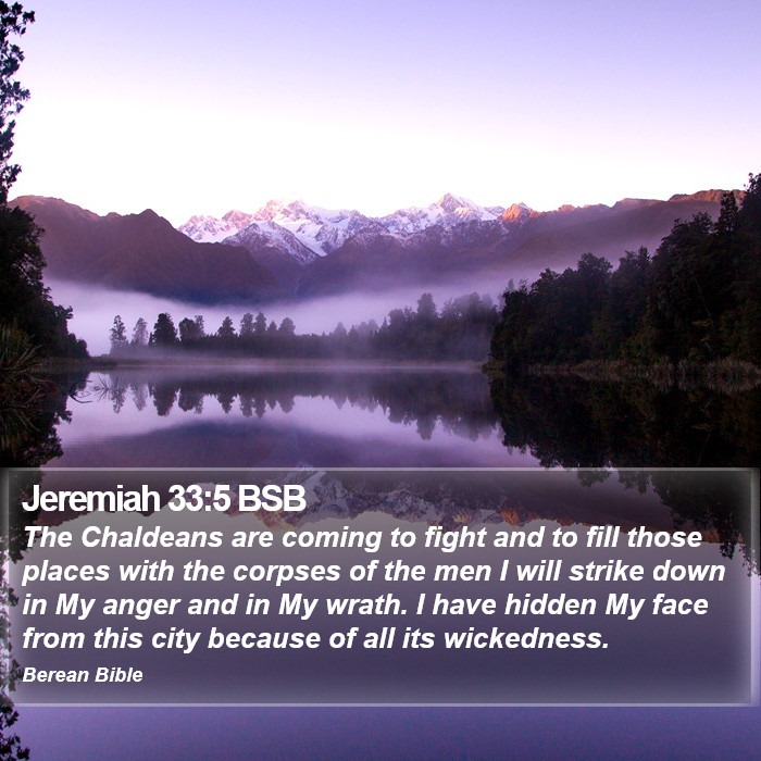 Jeremiah 33:5 BSB Bible Study