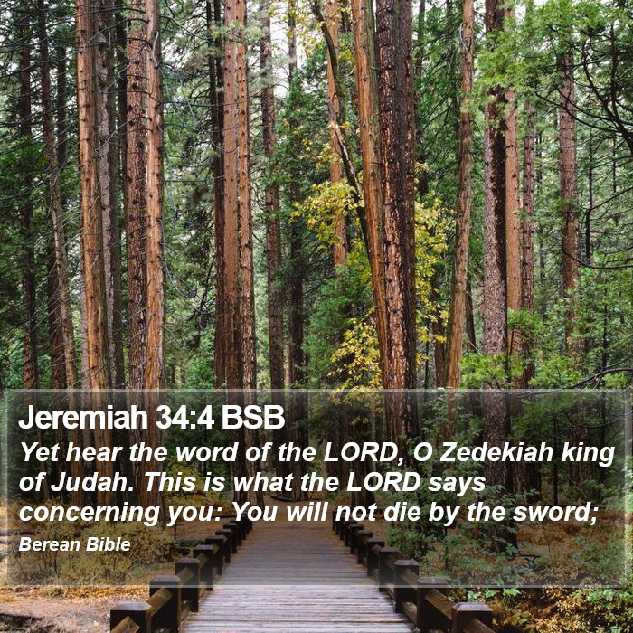 Jeremiah 34:4 BSB Bible Study