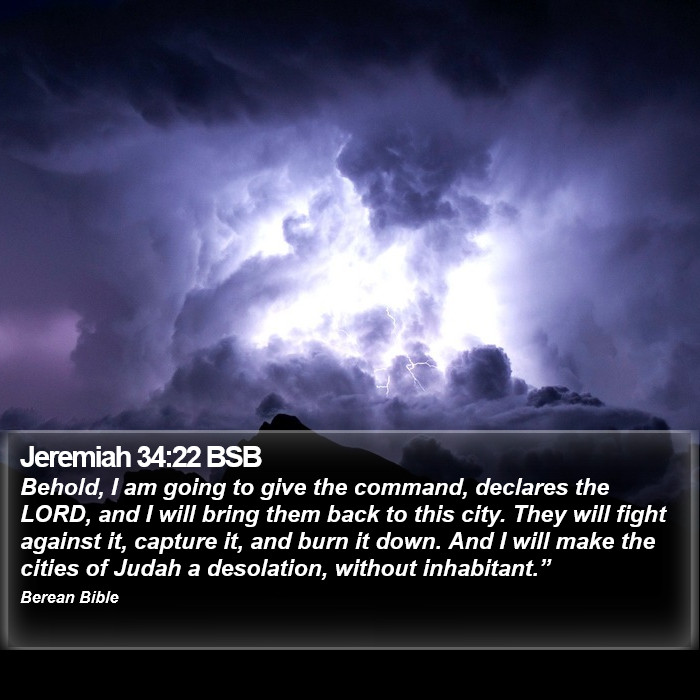 Jeremiah 34:22 BSB Bible Study