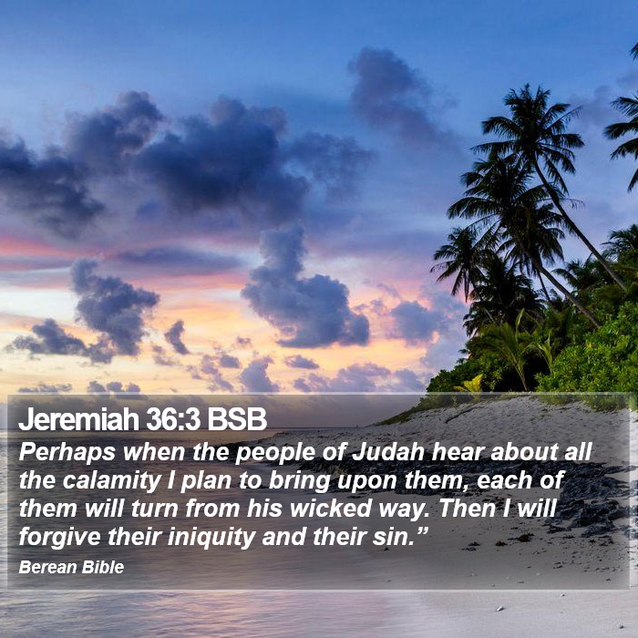 Jeremiah 36:3 BSB Bible Study