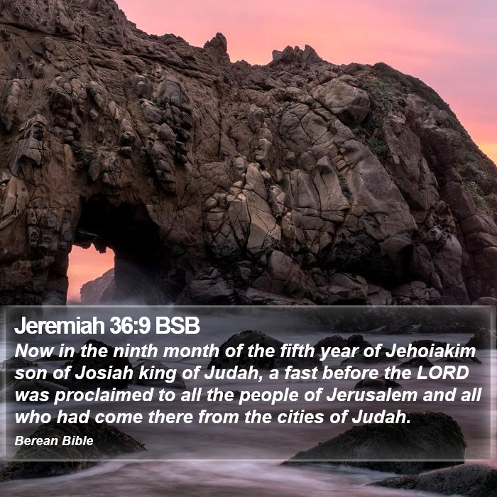 Jeremiah 36:9 BSB Bible Study