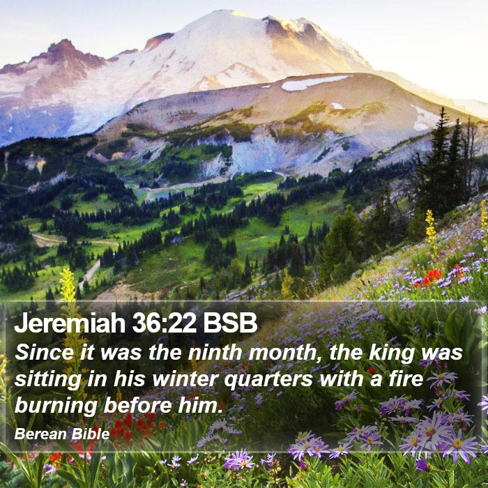 Jeremiah 36:22 BSB Bible Study