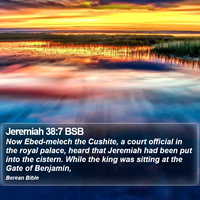 Jeremiah 38:7 BSB Bible Study