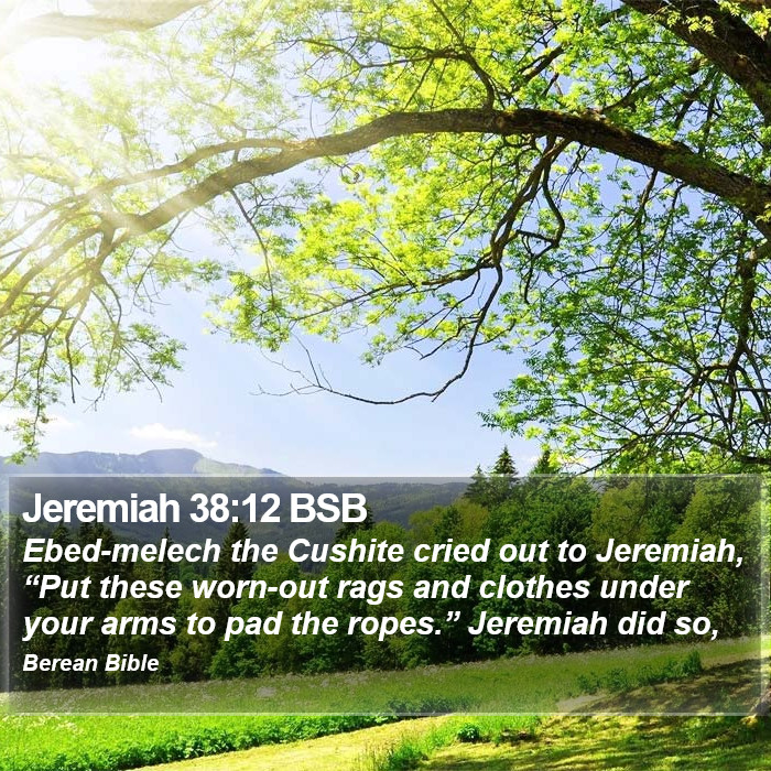 Jeremiah 38:12 BSB Bible Study