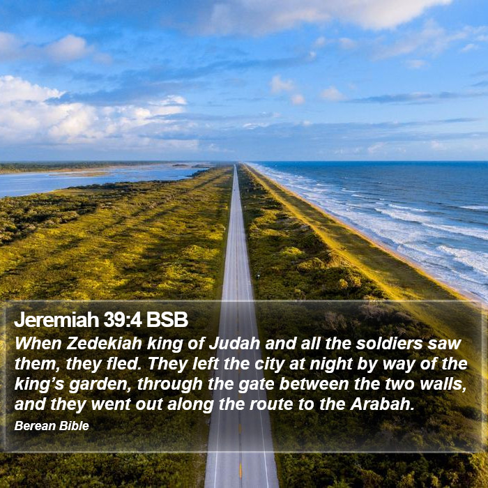 Jeremiah 39:4 BSB Bible Study