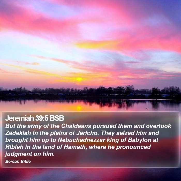 Jeremiah 39:5 BSB Bible Study