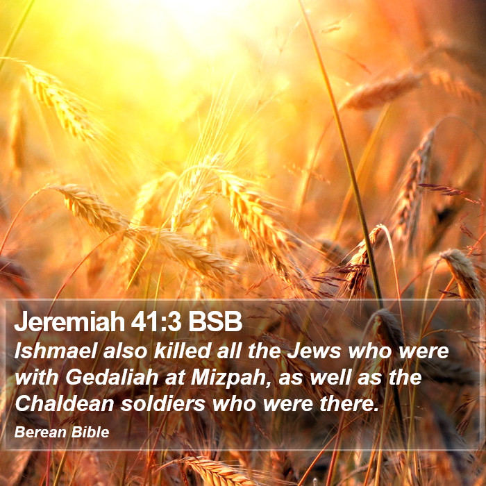 Jeremiah 41:3 BSB Bible Study