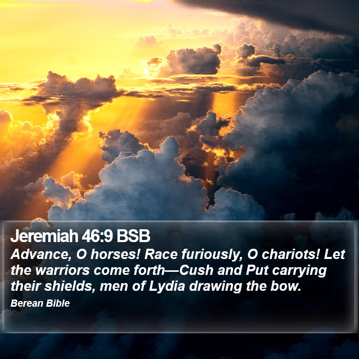 Jeremiah 46:9 BSB Bible Study