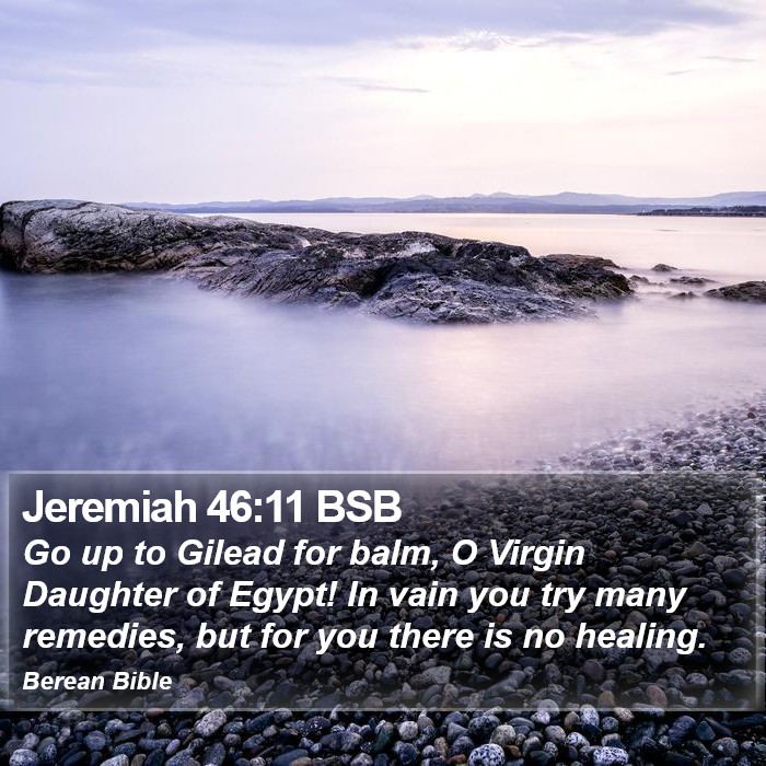 Jeremiah 46:11 BSB Bible Study